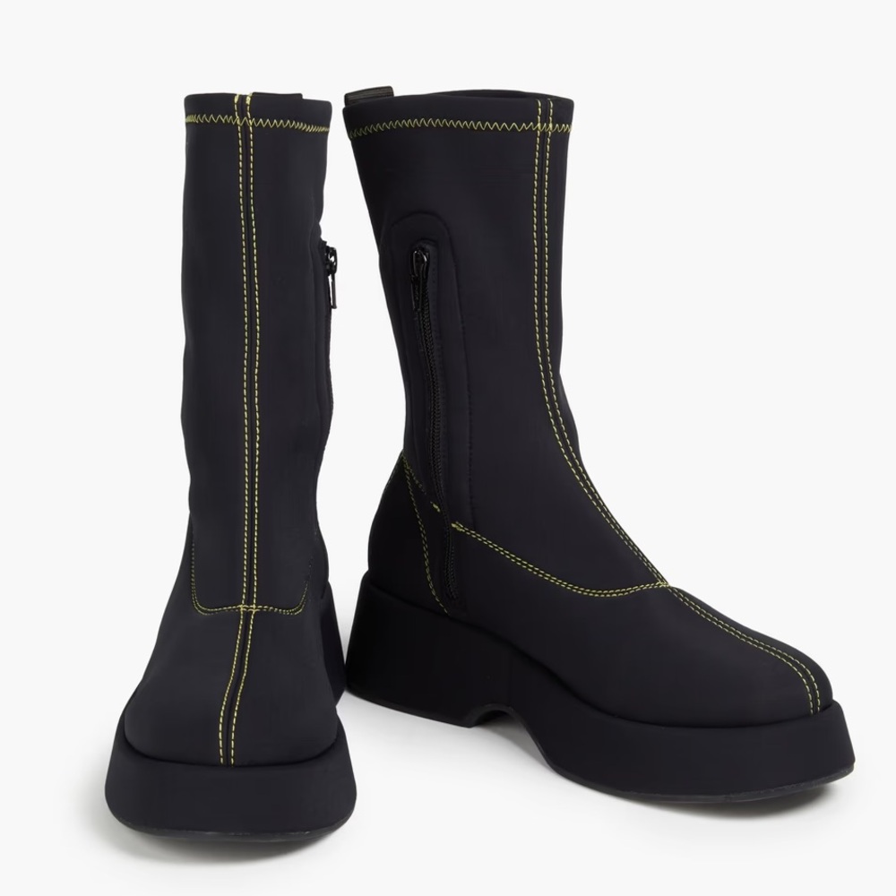 NWOT Ganni Neoprene Sock Boots
